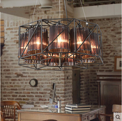 e27*9 iron vintage edison pendant light industrial fixtures for cafe bar home living hanging lamp droplight suspension luminaire