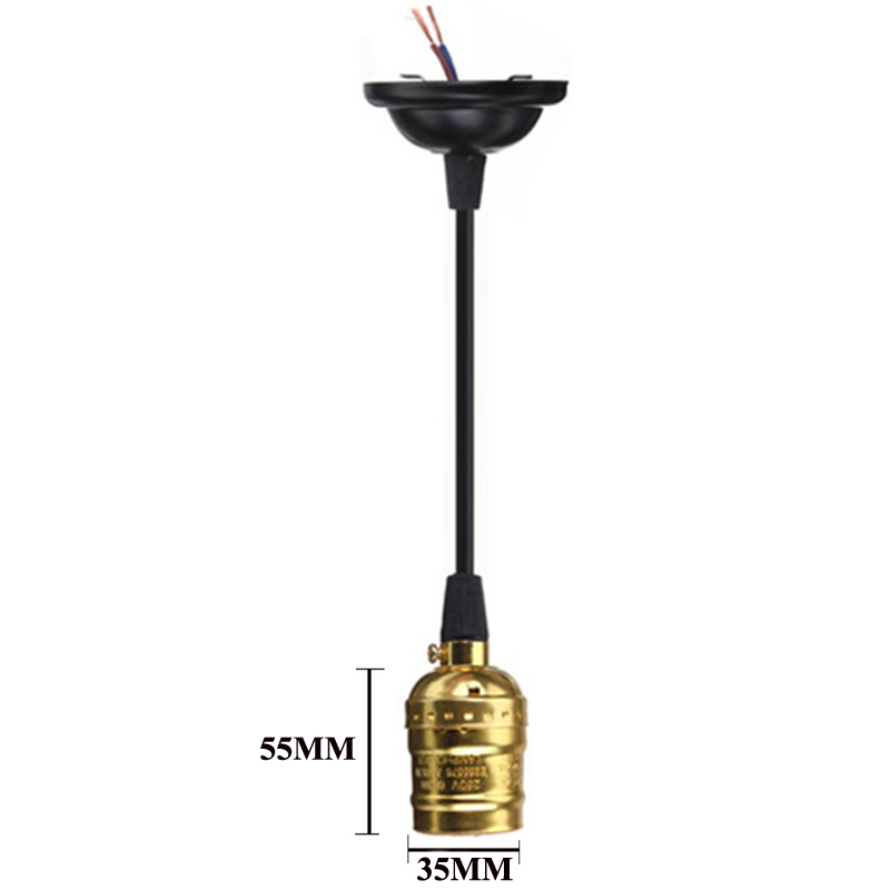 edison lamp holder lustre base vintage pendant lights industrial suspension luminaire loft lamp soquete e27 socket 1m line wire