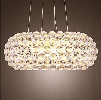 elegant style modern k9 crystal pendant light for parlor dining room,chain adjustable,bulb included