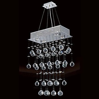 k9 crystal modern led pendant light lamp with 4 lights for living dinning room, lustre de cristal sala e pendentes luz,gu10