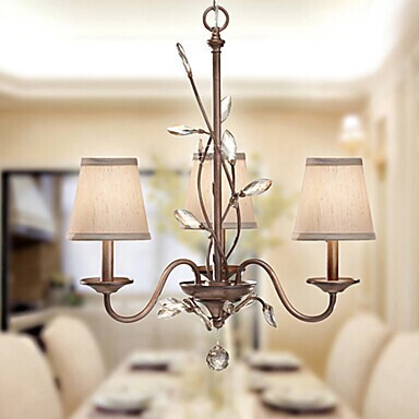 led k9 crystal chandelier lamp with 3 lights,home chandeliers of living room lustre,e14 ac 90v~260v bulb included