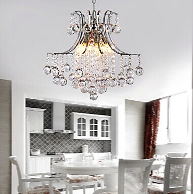 led pendant light luxury modern k9 crystal living 6 lights,bulb included e14 for foyer,living room,bulb included