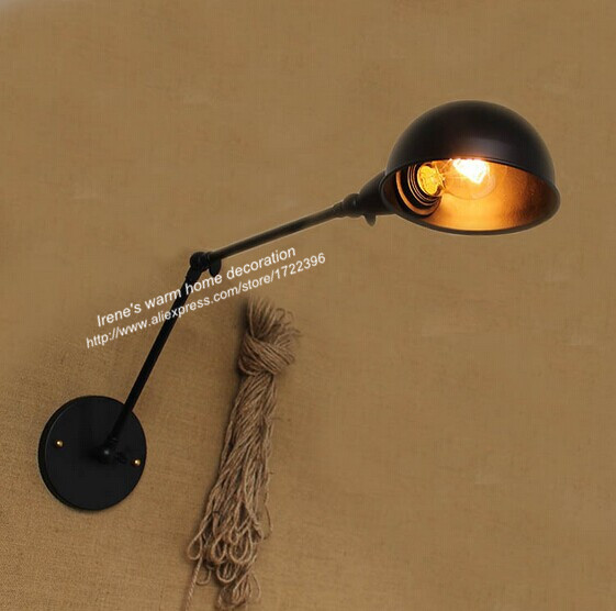 loft industrial style double arm wall light,personality wall lamp for bar dining room catering,e27*1 bulb included 110v~240v