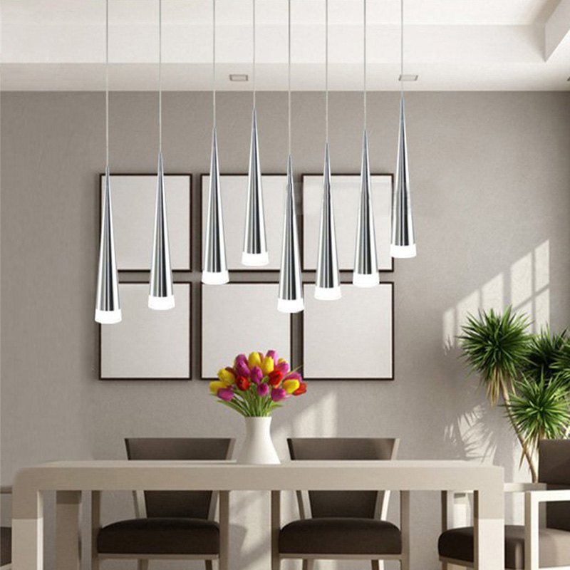modern led pendant lamps living room acrylic stainless restaurant bedroom decorative pendant lights lamparas home lighting lampe