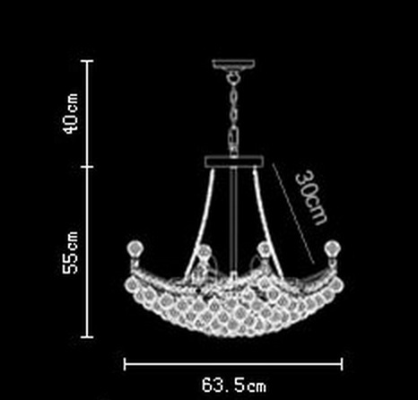 modern luxury led pendant light with 6 lights k9 crystal balls,e14 bulb included,for home living lightings,lustres e pendentes