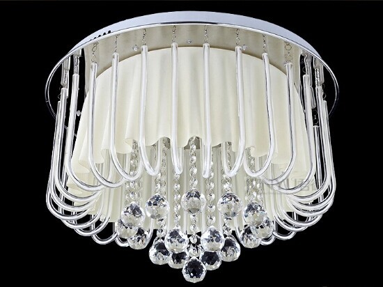 modern minimalist cloth led crystal ceiling light,e14*4 led integrated*48 bulb included,for foyer dining room home lightings