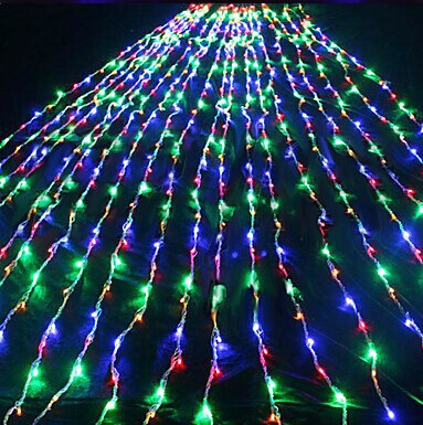 new year! 220v led waterfall string light ,garden christmas lights wedding decoration holiday party