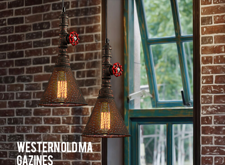 pipe network rail edison loft style industrial vintage pendant lights for bar dinning home lighting suspension luminaire