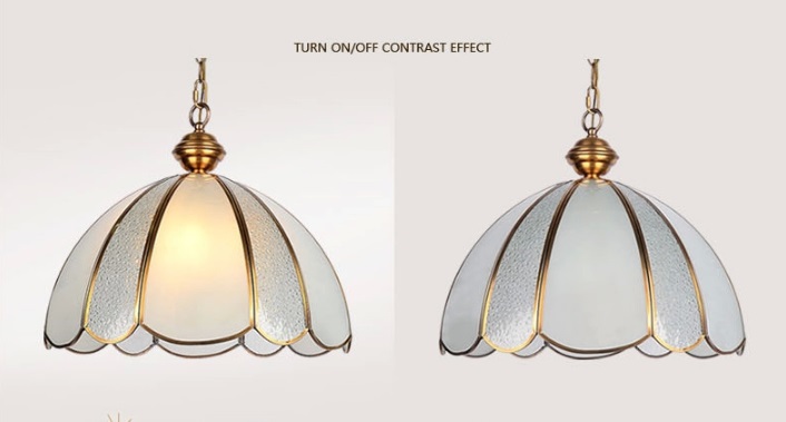 pure copper country handmade led pendant light lamp with 1 light for bedroom living room parlor,e27 bulb included ,ac,90v~260v