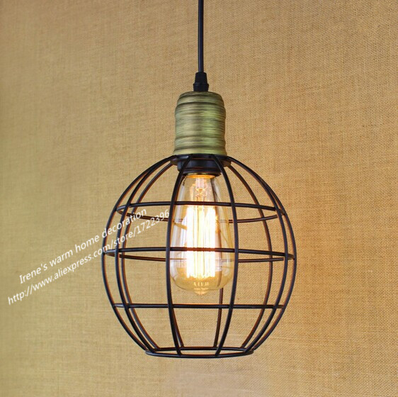 retro american country loft style metal pendant light design for living room dining room, pendant light e27*1 bulb included