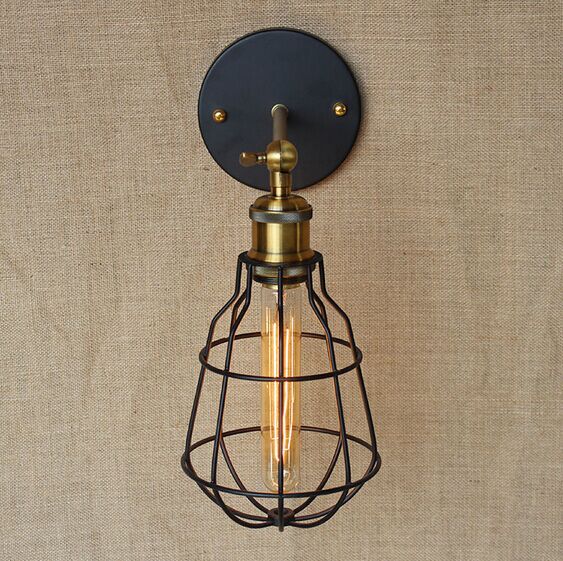 retro rh loft style industrial vintage lamps wall lights edison wall sconces lamparas de pared,e27*1 bulb included