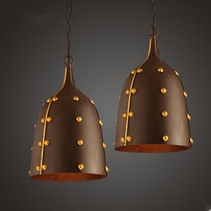 rivet metal edison loft industrial vintage pendant lights fixtures hanging lamp for bar home lighting suspension luminaire