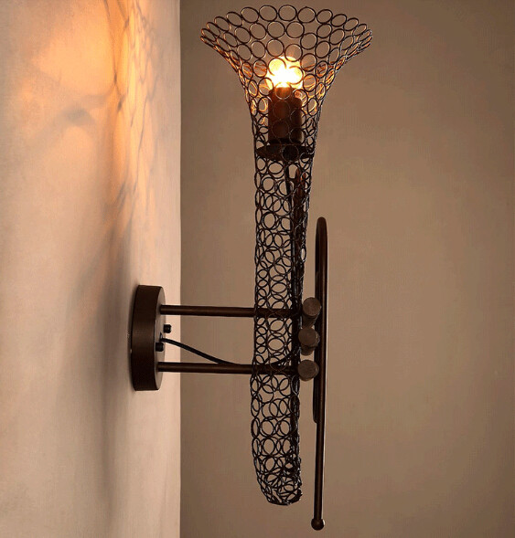 sachs country retro loft style edison wall lamp, industrial vintage wall light for home indoor lightings, lampara pared