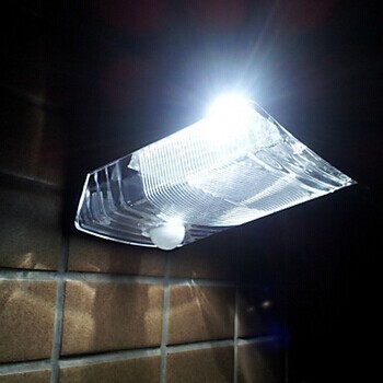 solar outdoor led light for garden lamp with 2 lights,sensor motion led fence wall light