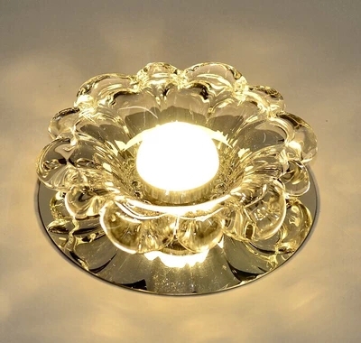 stainless steel crystal modern white led ceiling lamps,simple style,white,for bedroom hall,bulb included,ac,5730led