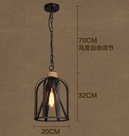 vintage loft style creative iron rope edison pendant lights fixtures industrial hanging lamp for bar dining room hanging lamp