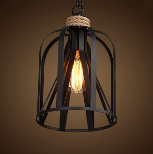 vintage loft style creative iron rope edison pendant lights fixtures industrial hanging lamp for bar dining room hanging lamp