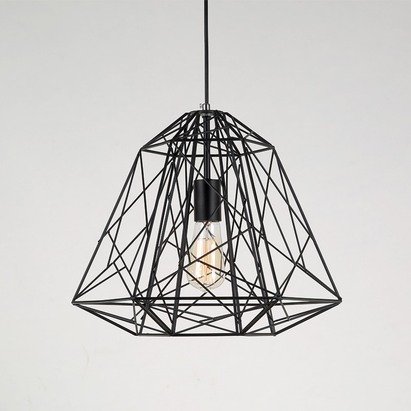 vintage suspension luminaire loft pendant lights iron rustic cage pendant lamps modern home lighting industrial light fixtures