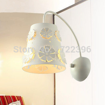 white carved led wall lamp, 1 light wall sconce, modern metal electroplating,for bathroom living room home,bulb included,e14