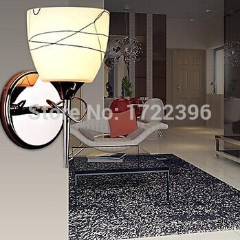 white modern led wall lamp lights with 1 light for home livng room bedroom wall sconce ,ac,e14,bulb included