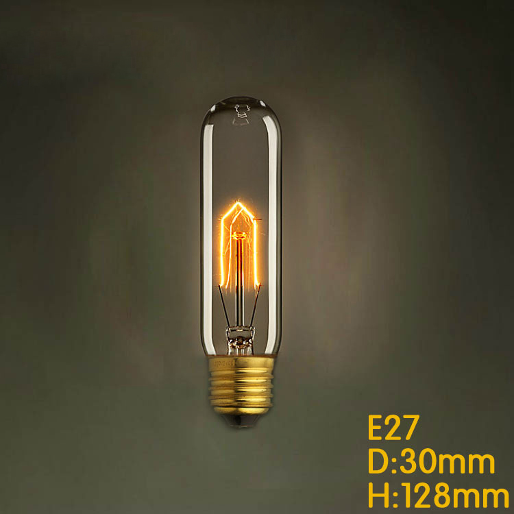 10pcs t10 vintage edison bulb e27 40w 110v/220v retro incandescent light bulb for living room bedroom bar christmas