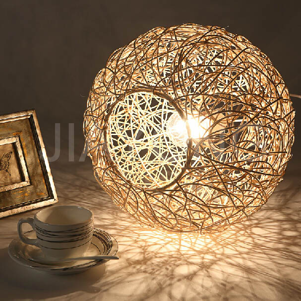 amercian country style rattan pendant lamp light ac 90v-260v for restaurant/ bedroom/ dinning room home decor