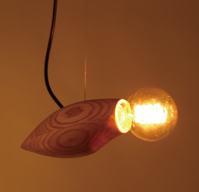 american country individual creative art solid wood pendant lamp bar restaurant cafe decorative pendant light