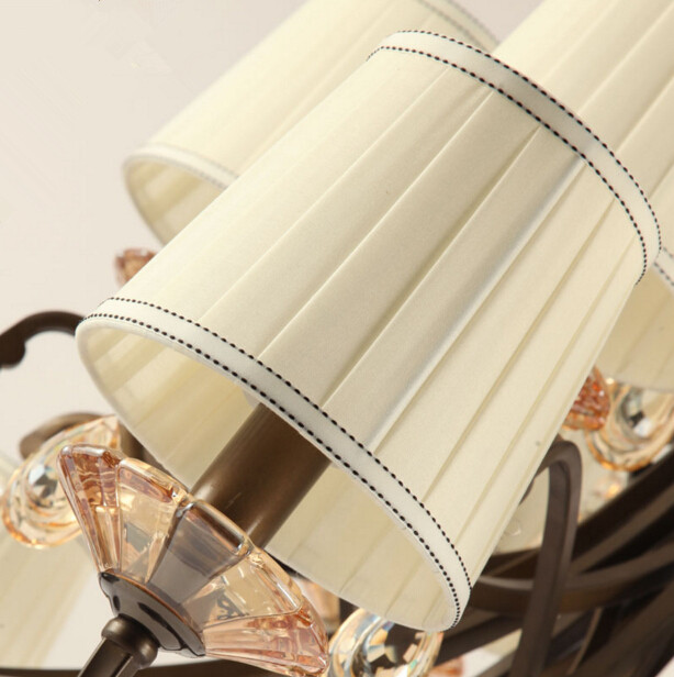 american country industry retro bedroom bedside wall lamp living room study iron and cloth wall light
