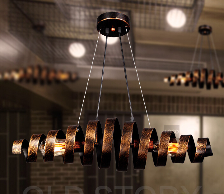american country loft style individual retro iron chandelier creative restaurant bar cafe decoration chandelier
