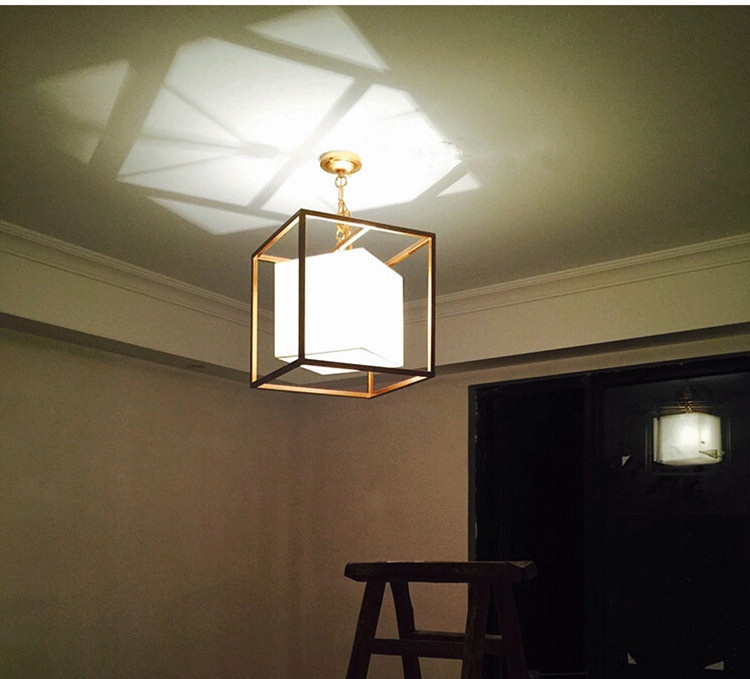 american retro fashion iron gold pendant lamp bedroom living room restaurant european art pendant light