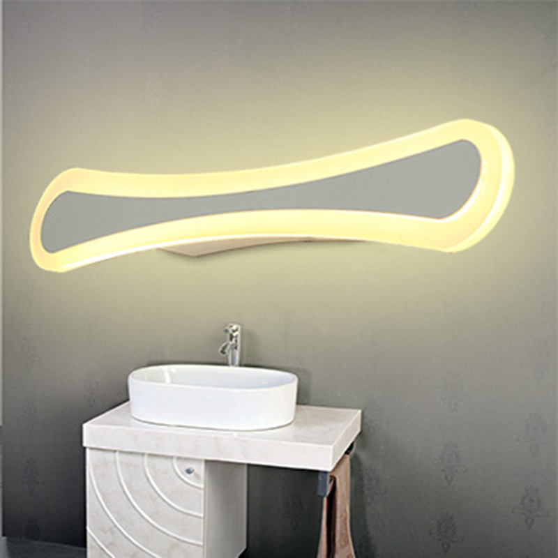 bathroom mirror led light modern wall lamp ac85-260v stainless steel led wall lights lampara de pared vanity lighting fixtures