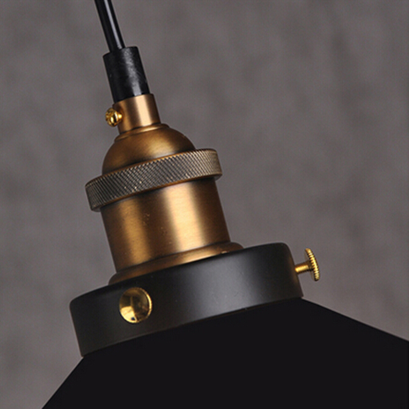 dia 22cm copper e27 base black light 110v or 220v edison bulb coffee bar lighting vintage lamps pendant lights