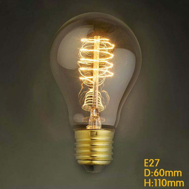 e27 a19 edison incandescent lamp bulbs 40w ac 220v bulb for living room bedroom ceiling room whole