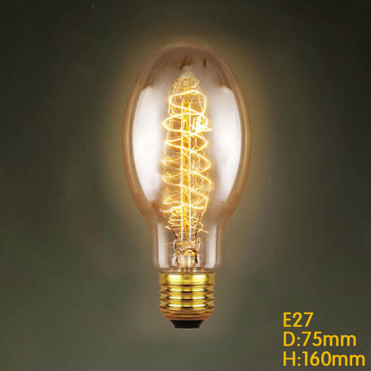 e27 c75 40w edison bulb ac 220v incandescant light bulb for living room bedroom party christmas high-end decorative lighting