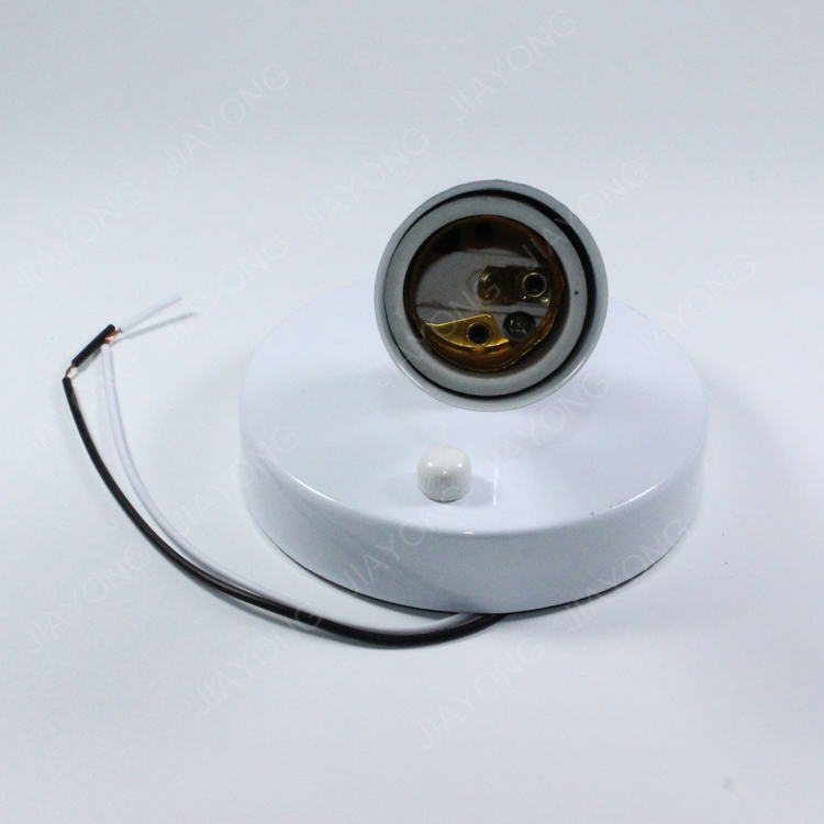 e27 lamp holder white color 180 degree rotation high temperature resistance ceramic diy lighting accessories