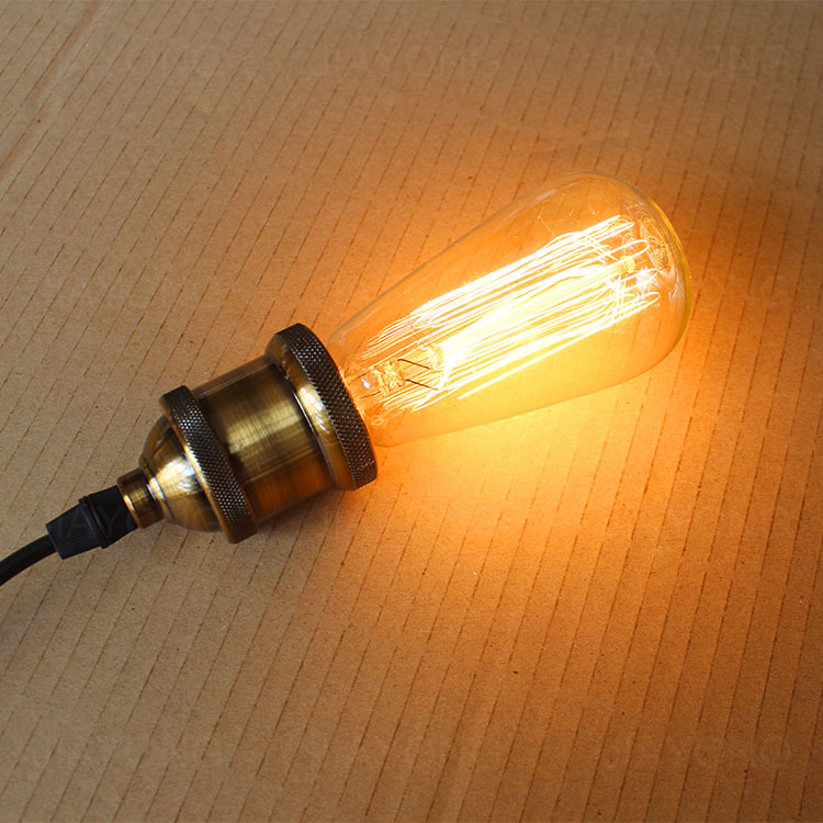 e27 st58 40w edison bulb ac 110v/220v incandescant bulb for living room bedroom party christmas high-end decorative lighting
