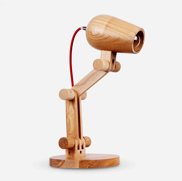 european vintage personality loft fashion wooden table light bedroom bedside study decoration table lamp