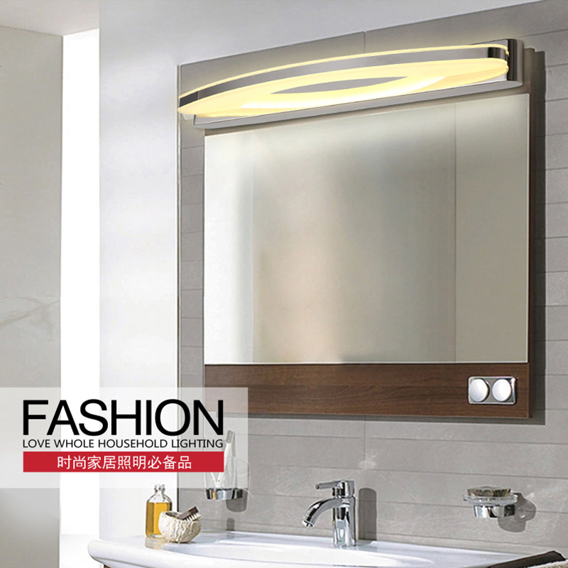 led mirror lights 10w front wall mount lamps stainless steel mirror vanity light bedroom living led modern bathroom wall lamp