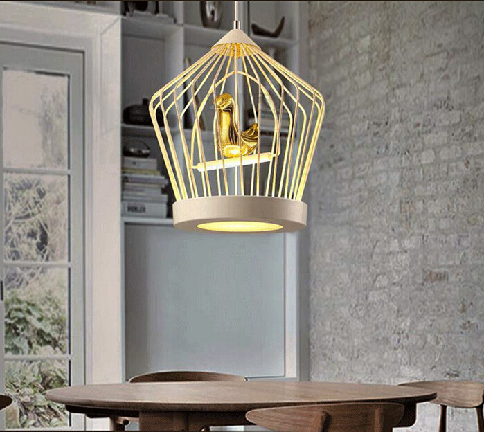 loft industrial retro iron bird cage chandelier led american restaurant cafe bar personality creative chandelier