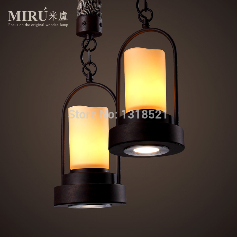 loft led twiner mousse pendant lights vintage industrial hanging lighting hemp rope lamp for home bar decoration