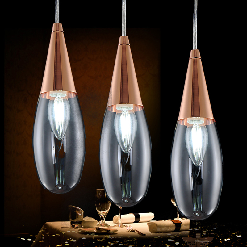 modern glass pendant lights industrial lamps nordic retro loft american style living light kitchen dining room lighting fixture