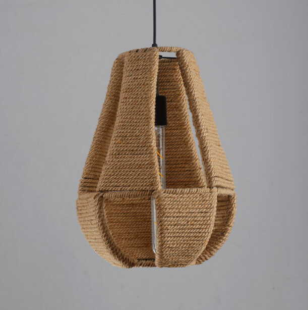 nordic simple industrial retro loft style rope pendant light creative personality restaurant cafe pendant lamp
