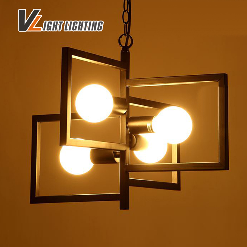 retro indoor lighting vintage pendant light led lights iron lampshade foyer/loft/bar/mall/coffee house lighting