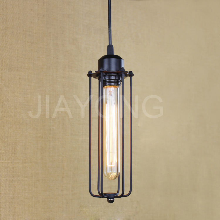 retro style vintage pendant light single-head e27 pendant light for living room bar cafe kitchen ac 90-260v