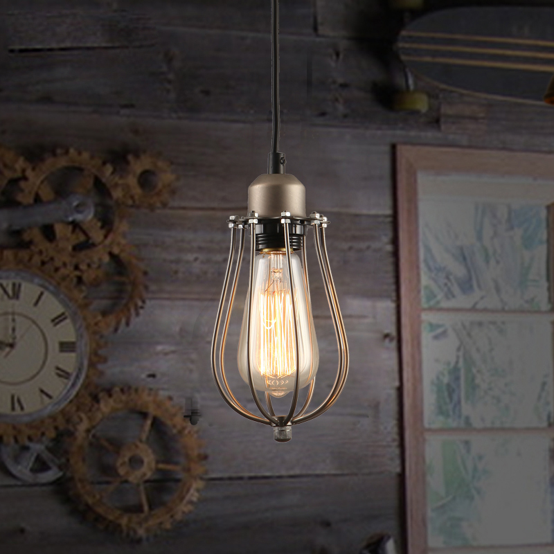 vintage loft style pendant light e27 nordic retro lights fixture edison lamps metal lampshade industrial lighting spider lamp