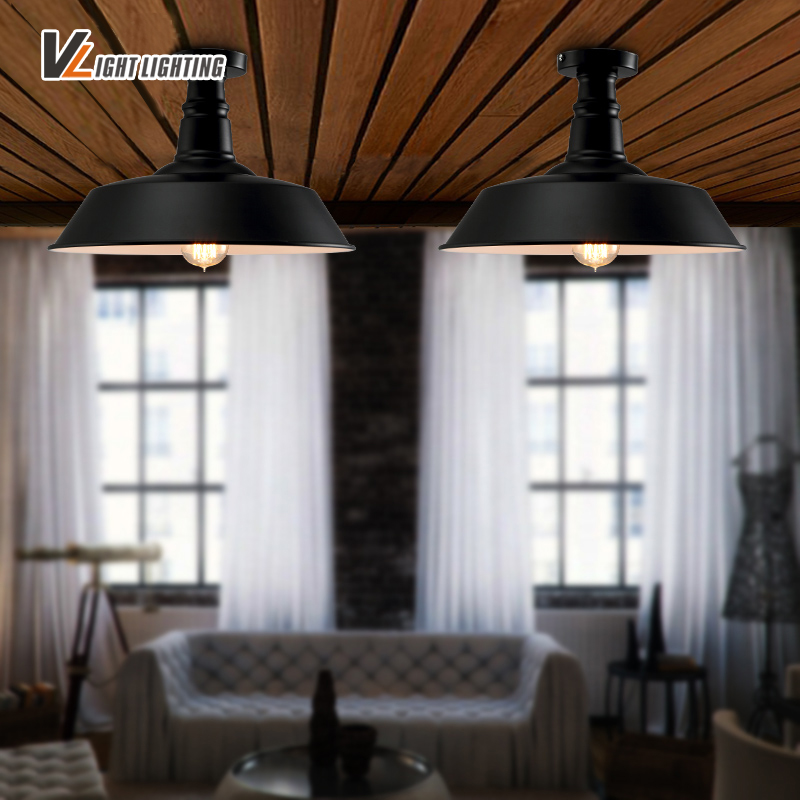 vintage metal edison ceiling lights retro lustre shade ceiling lampe fixture industrial lighting lamparas