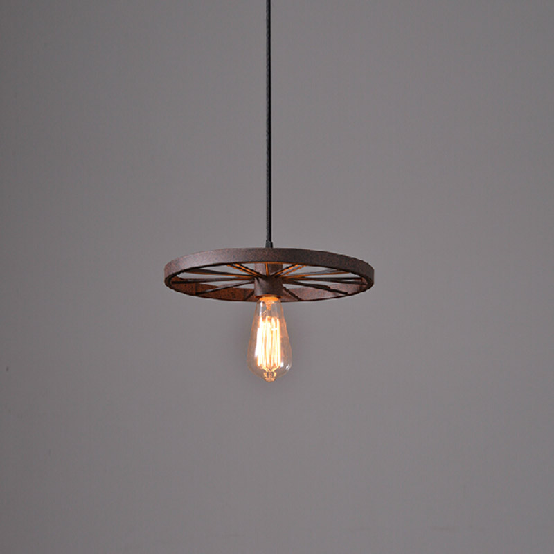 vintage pendant light e27 edison lamp luminaire hanging suspendu nordic retro rust pendente de teto industrial lighting fixtures