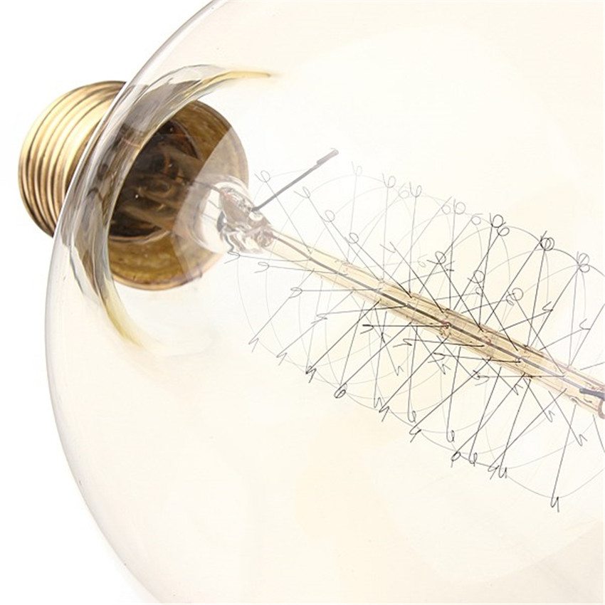 10pcs/lot 40w edison bulb 110v 220v spherical light incandescent filament bulb edison light incandescent edison bulb