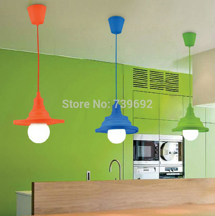 2015 big promotion fashion colorful silicone fold pendant lights lantern home lighting lamps,cable length 1 meter,