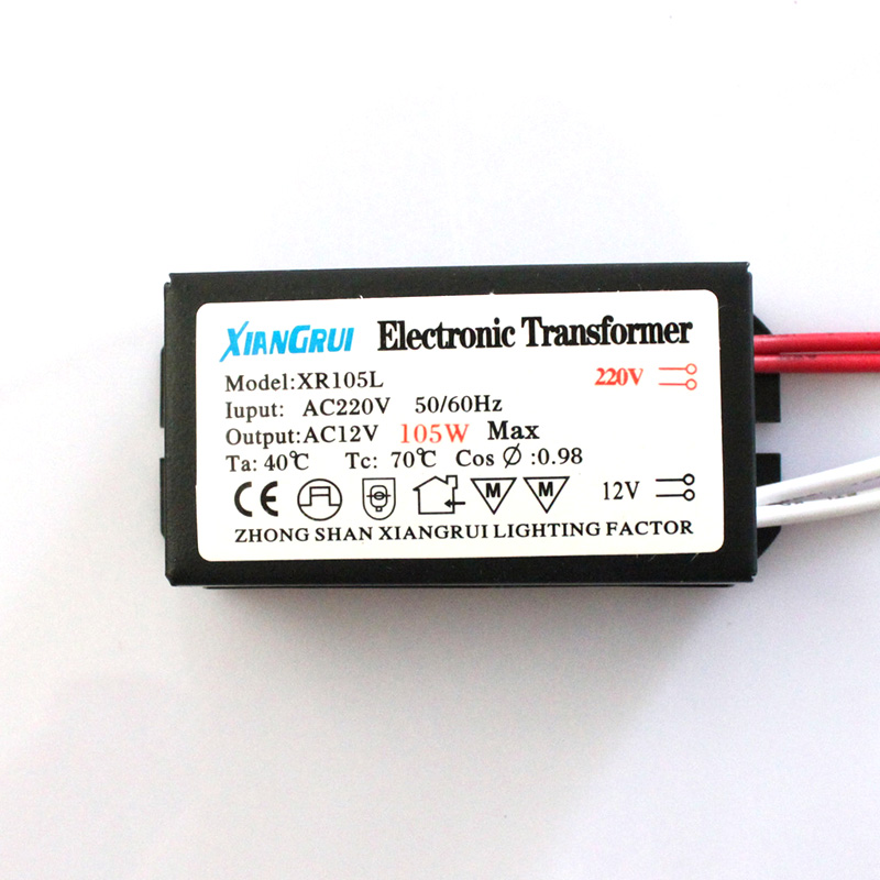 5pcs 40w 12v halogen lamp electronic transformer power supply driver adapter